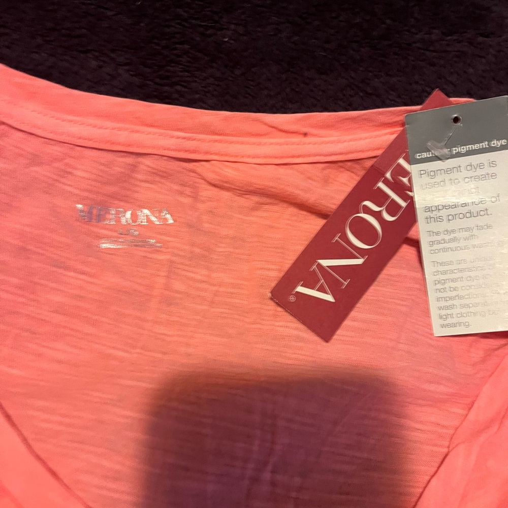 Merona Coral V-Neck Top